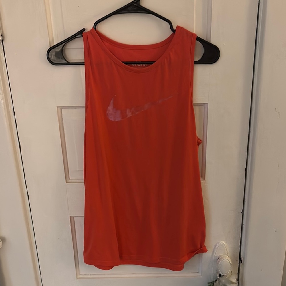 nike orange tank top